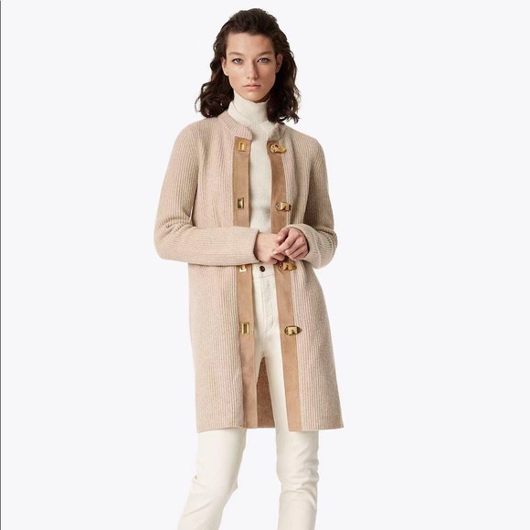 Tory Burch Jackets & Blazers - Tory Burch Rory Wool Sweater Coat Cardigan